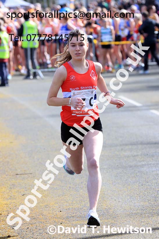 Senior womens 2024 Elswick Harriers Good Friday Relays, Newburn, Newcastle Upon Tyne  Photo: David T. Hewitson/Sports for All Pics
